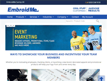 Tablet Screenshot of embroidme-surrey.co.uk